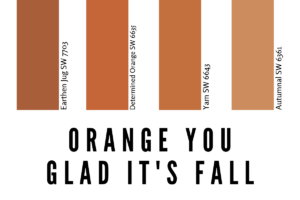 Fall Inspired Orange Paint Colors from Sherwin Williams