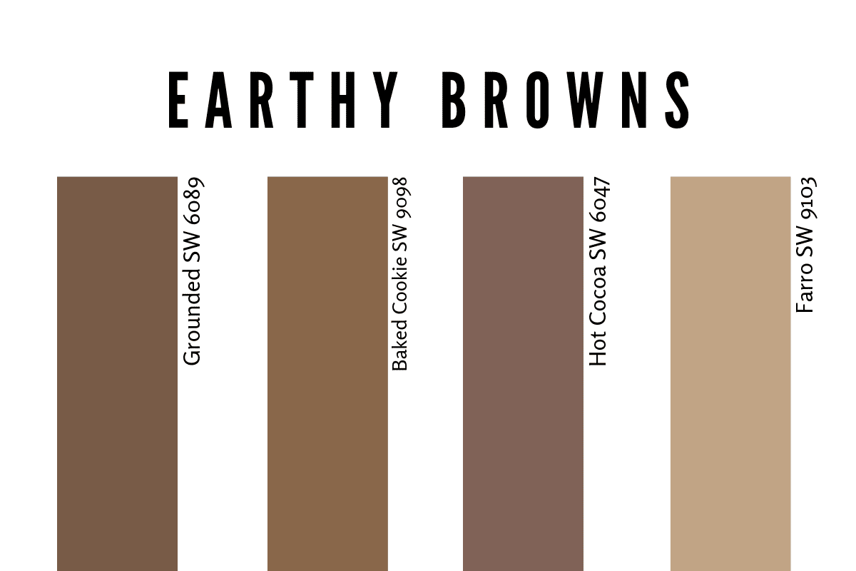 Earthy Brown Sherwin Williams Color Swatches
