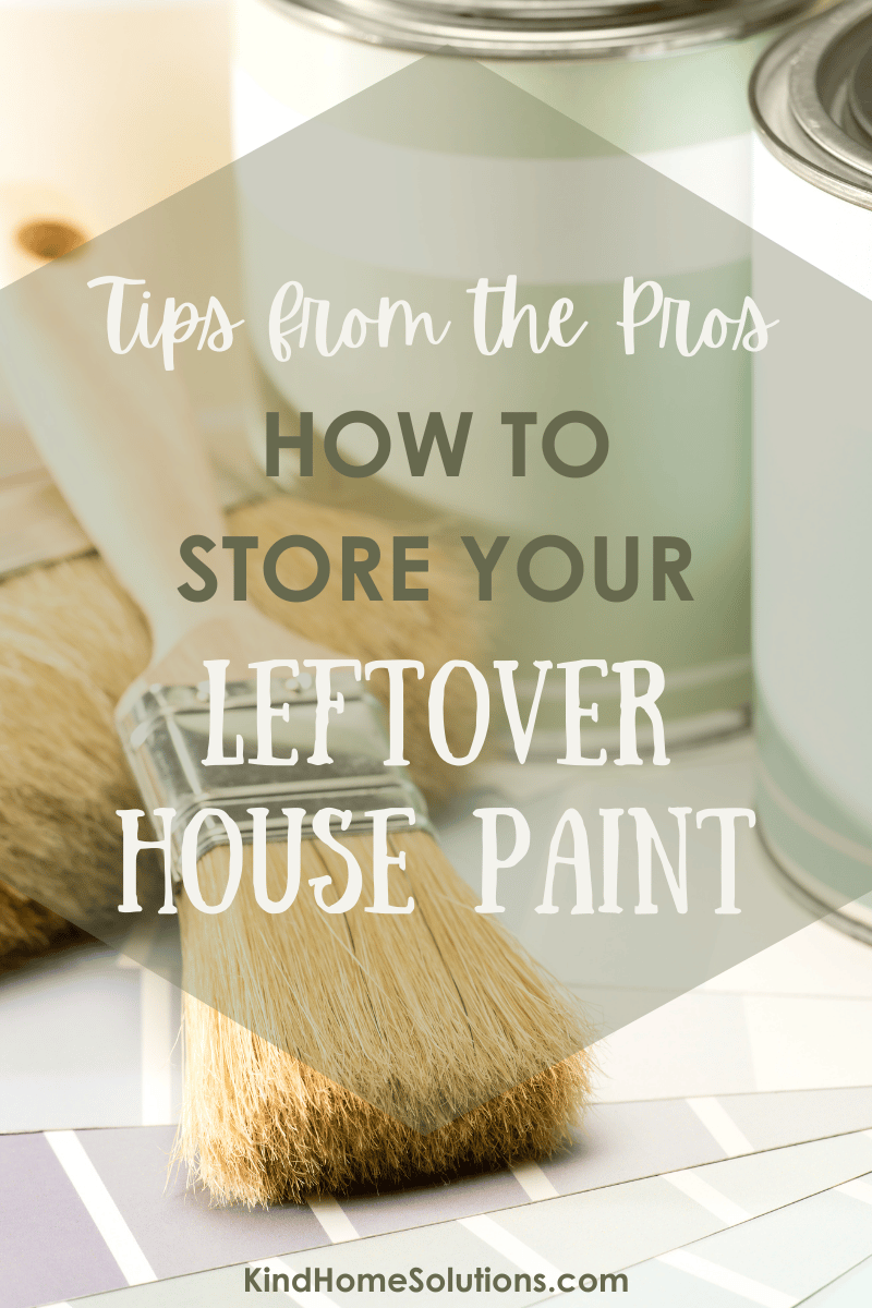 how to store your leftover paint.