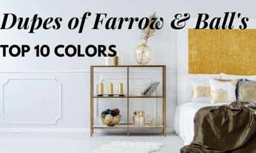 Dupes of Farrow Balls - Kind Home Solutions
