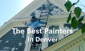 Title card of a photo of a painter with text overlayed reading: The Best Painters In Denver