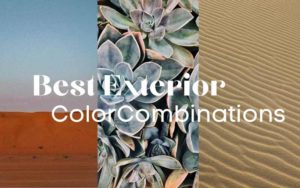 title page of landscape with text reading: best exterior color combinations