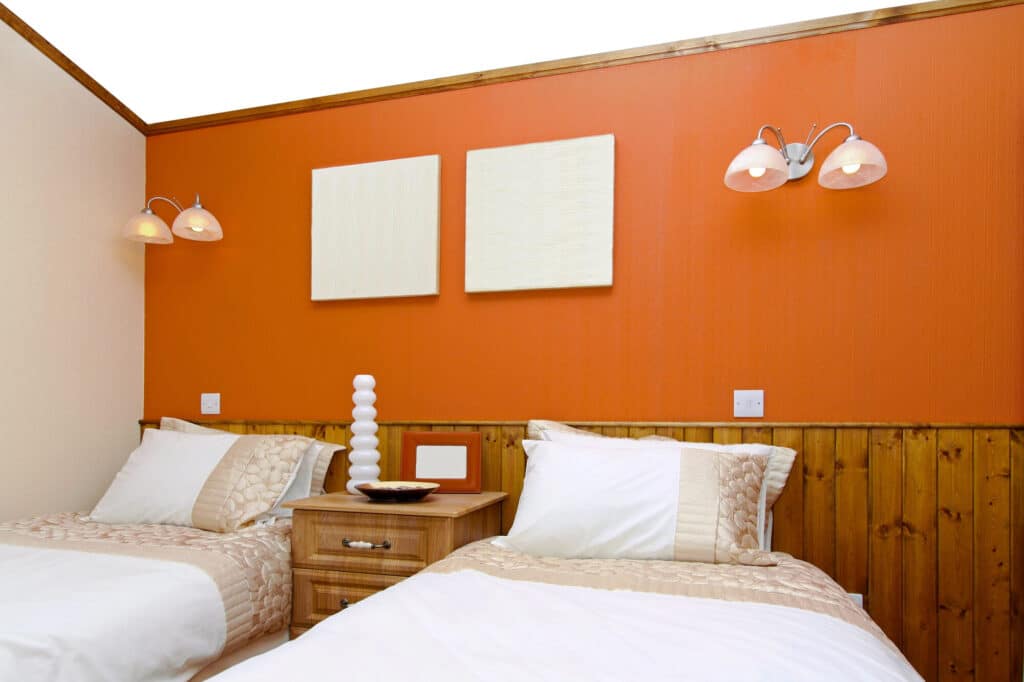orange interior paint
